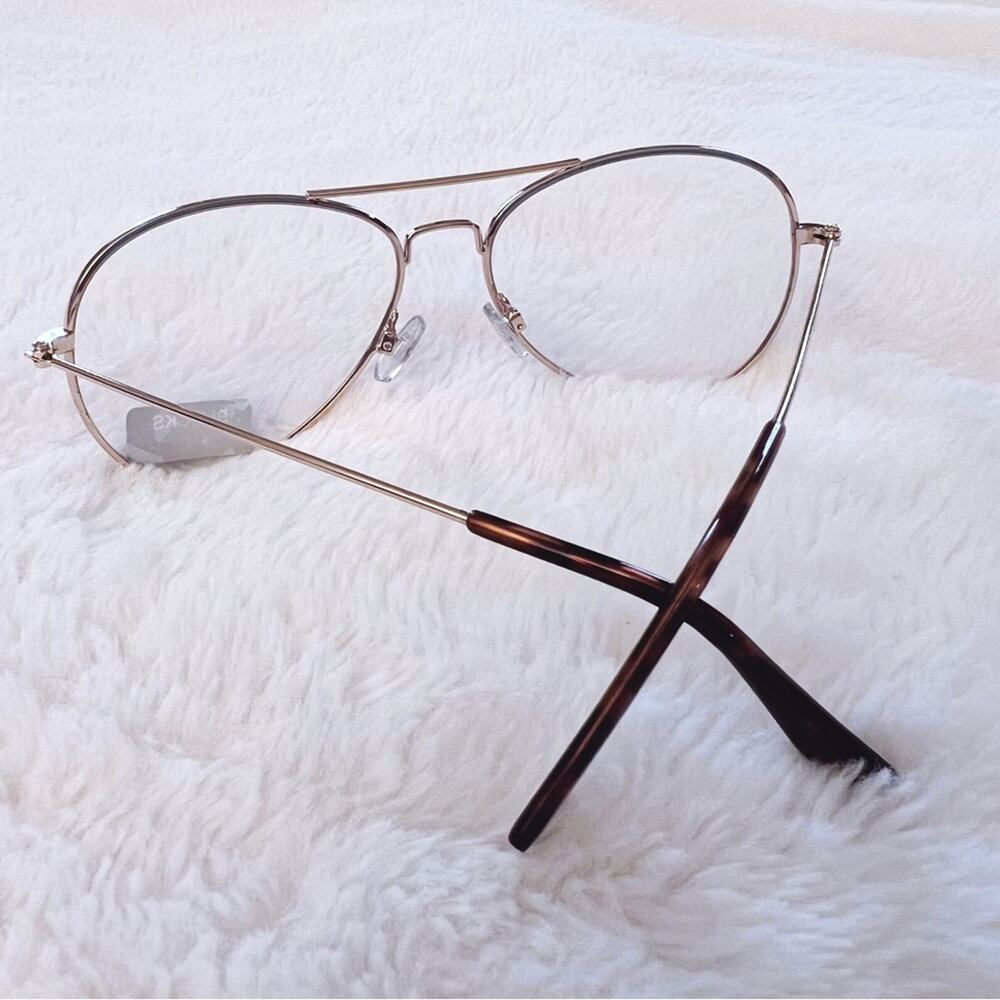 Noelle Gold Blue Light Glasses - Picture 10 of 12